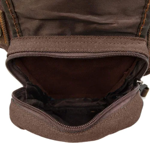 Vista 6 de Riñonera táctica al aire libre para hombres y mujeres, bolsa multifuncional para el muslo para motocicleta, bicicleta, senderismo, viajes, pesca