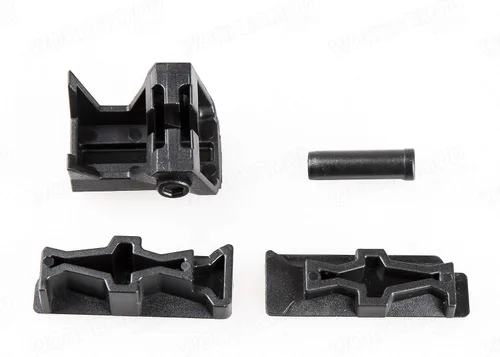 Vista 2 de WORKER Adaptador de riel superior y lateral Picatinny Base Set para Nerf Stryfe Modificar Toy Color Negro