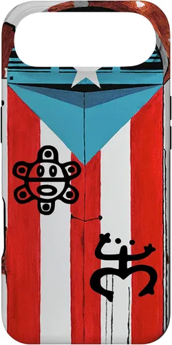 Vista 27 de Funda con diseño de bandera de Puerto Rico Coqui Sun Taíno, Boricua Pride Cover Case para iPhone 17