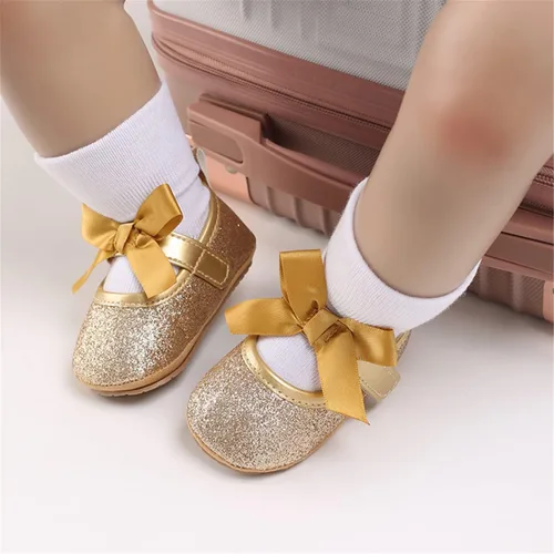 Vista 2 de BENHERO Zapatos de bebé para niñas zapatos planos Mary Jane para bebé vestido de boda zapatos deportivos para bebé
