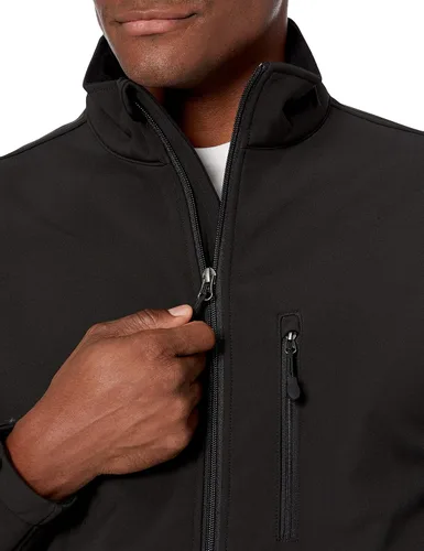 Vista 4 de Tienda Essentials Chaqueta Softshell resistente al agua para hombre grande y alto
