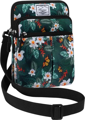 Vista 12 de Kamo Bolso Multifuncional para Teléfono de Un Solo Hombro, Bolso de Cintura para Teléfono, Bolso Diagonal Cruzado, Estuche para Teléfono Inteligente