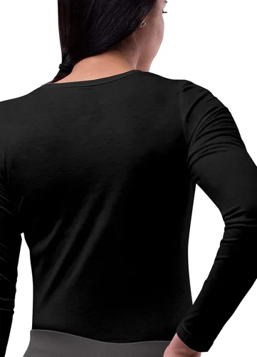 Vista 5 de Camiseta de manga larga para mujer (paquete de 3 unidades) de Sivvan.