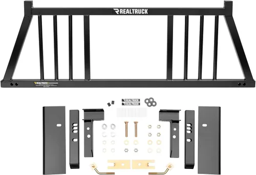Vista 5 de RealTruck BACKRACK - Marco de estante de media lamas + kit de herramientas para uso con caja de herramientas de 21 pulgadas, combo Negro, sin