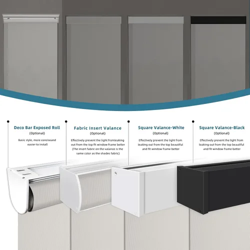 Vista 7 de Cortinas enrollables inteligentes de filtrado de luz motorizadas compatibles con HomeKit, persianas inteligentes para ventanas con 1% de apertura