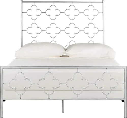 Vista 11 de Safavieh Home Morris - Cama marroquí de oro antiguo, tamaño matrimonial Dorado antiguo