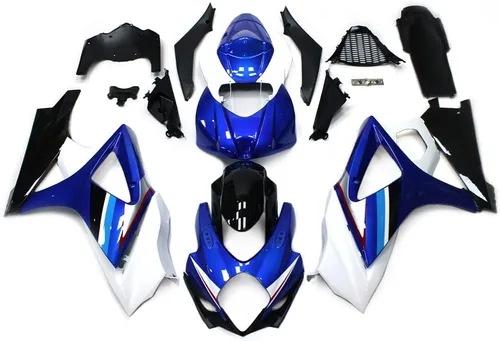 Vista 34 de Kit de carenado negro púrpura para 2007 2008 Suzuki K7 GSXR1000 07 08 GSX-R1000 Carrocería ABS plástico cuerpo marco conjunto
