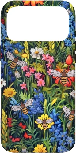 Vista 21 de Funda para iPhone 12 mini Bees And Wildflowers