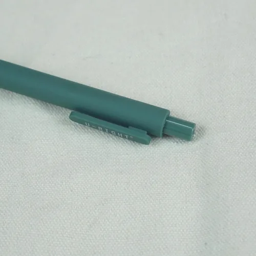 Vista 4 de U-RIGHT 12 piezas de bolígrafos de tinta de gel, tinta negra de 0.5 mm, punta fina, escritura suave, bolígrafos bonitos para oficina y escuela Verde