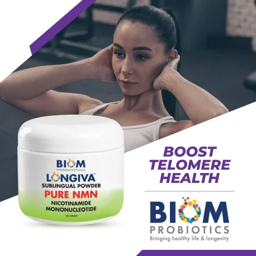Vista 5 de Biom NMN Sublingual Powder. Número de productos incluidos: 1 pieza(s). Mononucleótida de nicotinamida nanotizada avanzada, regeneración