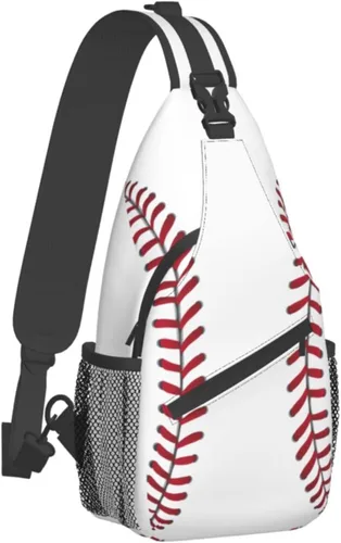 Vista 2 de Bolso bandolera de pecho de vaca casual para mujeres y hombres, bandolera bandolera bandolera bolsa de hombro para viajes, senderismo, gimnasio