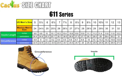 Vista 8 de Cactus 611 - Botas de trabajo para techos de piel de nobuk, suela de goma, cómodas, con puntera suave y aislante, 6 pulgadas
