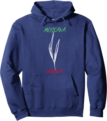 Vista 5 de Mexicana Vegana Sudadera con capucha vegana mexicana, Negro -, Pequeña
