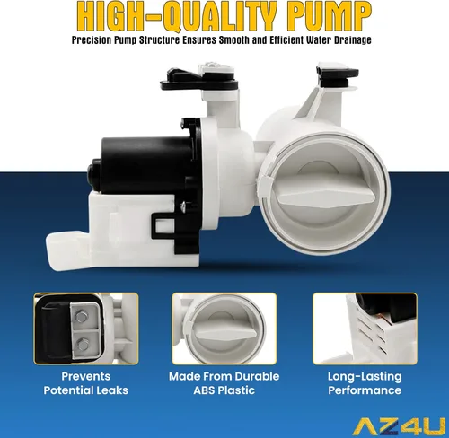 Vista 5 de El conjunto de la bomba de drenaje de la lavadora reemplaza para Whirlpool Duet WFW9050XW00 WFW9150WW00 WFW8300SW04 WFW9250WW01 WFW9151YW00