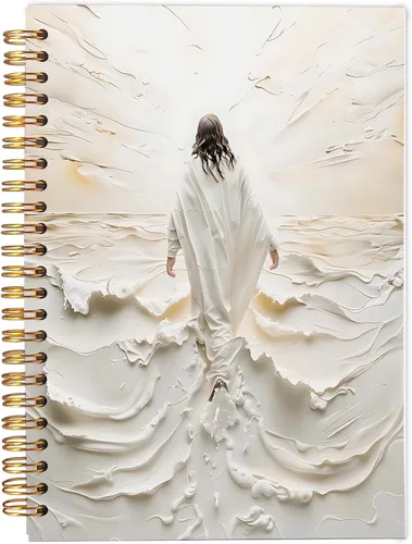 Vista 11 de Faith Can Move Mountains - Cuaderno cristiano - Regalos cristianos inspiradores para mujeres, cuadernos de diario bíblico para tomar notas, cuaderno