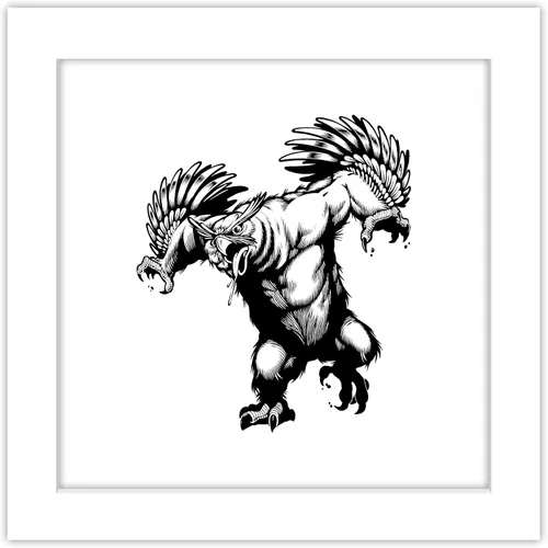 Vista 11 de Trends International Gallery Pops Dungeons & Dragons - Arte de pared clásico de Owlbear, versión enmarcada negra, 12 x 12 pulgadas Versión con marco