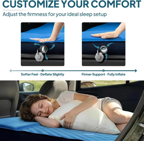 Vista 4 de Lost Horizon Air & Foam Camping Mattress, Self-Inflating Sleeping Pad, 3" Thick, with Pump Sack, Twin