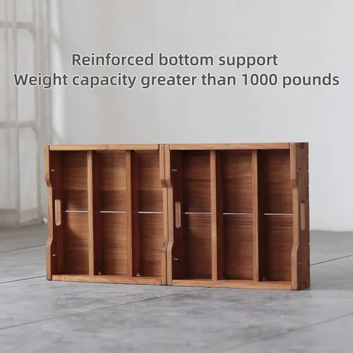 Vista 4 de Plataforma de madera de 3.7 pulgadas de altura. Taburete de un escalón más grande de 31.5 pulgadas para adultos y personas mayores. Escalón