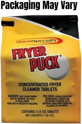 Vista 2 de Fryer Puck 401304001 Tabletas limpiadoras de freidora de 4 onzas (5 pestañas/caja)