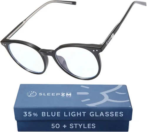 Vista 42 de Sleep ZM Blue Light Blocking & Light Sensitivity Glasses - 8 Lens Types for Comfort, Relaxation, Sleep & Relief - 50+ Styles