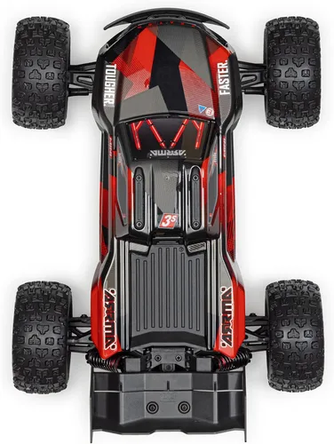 Vista 12 de ARRMA 1/16 Mini Kraton 3S DSC 4X4 RTR Brushless RC Speed Truck, Negro/Rojo