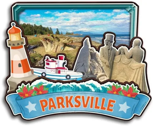Vista 20 de Langford Vancouver Island Canada - Imán para nevera de madera, colección 3D, hecho a mano, viajes, ciudad, recuerdos, refrigerador, decoración