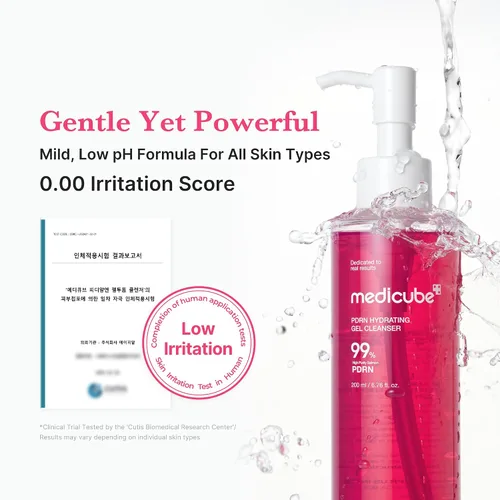 Vista 5 de medicube PDRN Jelly to Foam Cleanser Lavado facial diario hidratante de bajo pH para todo tipo de piel Con PDRN, colágeno y LHA Cuidado suave