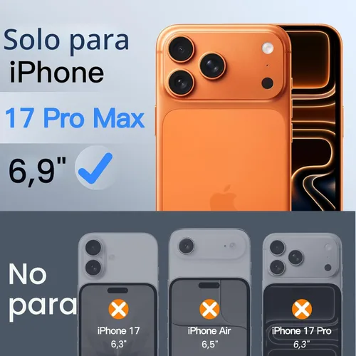 Vista 2 de JETech Protector de pantalla de privacidad para iPhone 17 Pro Max de 6,9 pulgadas, película de vidrio templado antiespía con herramienta de fácil