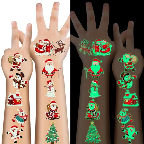 Vista 15 de 64 PIEZAS 4 Hojas Juego de Tatuajes Temporales del 4 de Julio, Decoraciones Patrióticas para Fiestas de Cara y Cuerpo, Calcomanías de Tatuajes