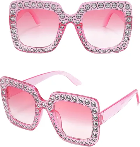 Vista 3 de ZeroShop Conjunto de accesorios de disfraz de Gogo de discoteca de los años 70 para niñas de Halloween