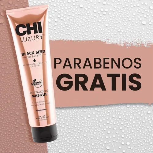 Vista 7 de CHI Máscara revitalizante de aceite de semilla negra de lujo, 5 onzas líquidas