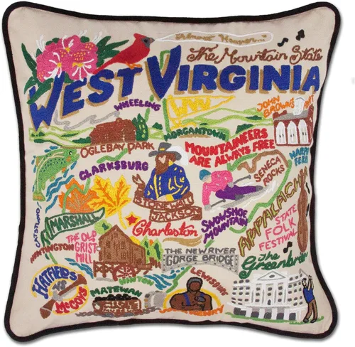 Vista 73 de Catstudio Portland (Oregon) - Almohada decorativa bordada