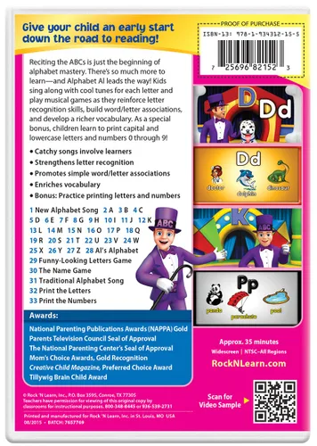 Vista 2 de Alphabet DVD by Rock 'N Learn