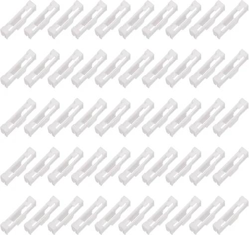 Vista 7 de MECCANIXITY 50 clips de cable servo, extensión servo de ABS, soporte de fijación de hebilla de cable de seguridad para RC avión, barco