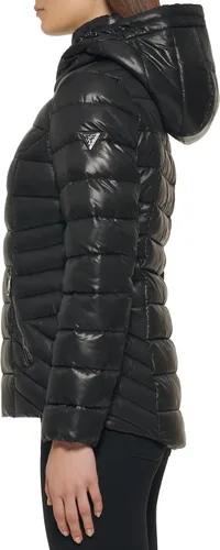 Vista 4 de GUESS Women's Mid-Weight Hooded Jacket