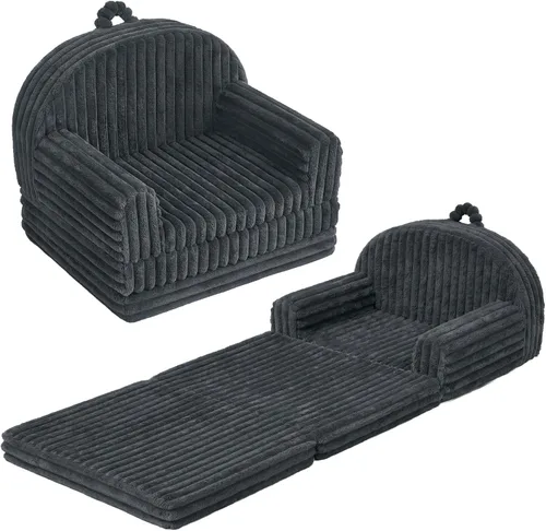 Vista 9 de Blissful Diary Sofá plegable para niños, 2 en 1, sofá para niños, cuadros
