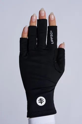 Vista 5 de Coolibar Guantes multideporte - Protección solar UPF 50+ - MaxShield Negro