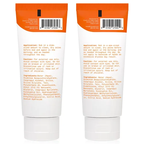 Vista 2 de Carpe Paquete de loción para manos y pies que absorbe el sudor, evita las manos sudorosas y los pies malolientes, recomendado por dermatólogos
