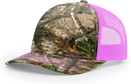 Vista 54 de Richardson 112 - Gorra de camionero de 5 paneles de alta calidad, ajustable, gorra Richardson en blanco estructurada Bark Duck Camo / Marrón