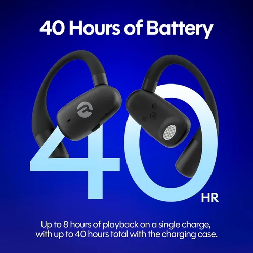 Vista 5 de Raycon Everyday - Auriculares de oído abierto, doble micrófono, 40H, color Azul