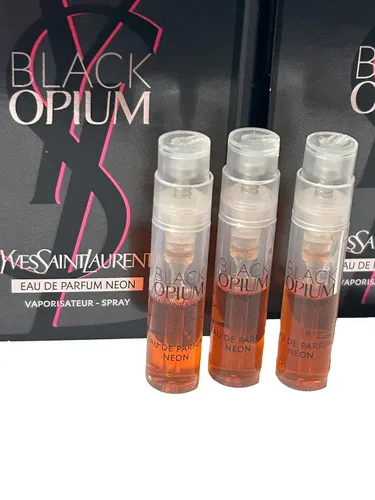 Vista 2 de Yves Saint Laurent YSL - Muestra de opio negro neón para mujer, 0.0 fl oz / 0.04 onzas, juego de 3