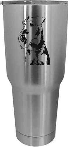 Vista 218 de Cairn Terrier - Vaso grabado con temática de perro, 30 onzas