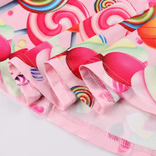 Vista 5 de LaBeca - Vestido sin mangas o de manga larga para niñas, vestidos casuales con diseño de unicornio o sirena para niñas pequeñas o grandes