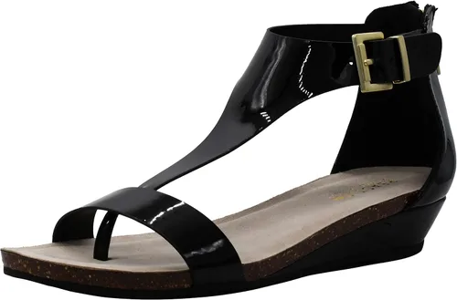 Vista 7 de Kenneth Cole REACTION Great Gal - Sandalia de cuña con correa en T para mujer