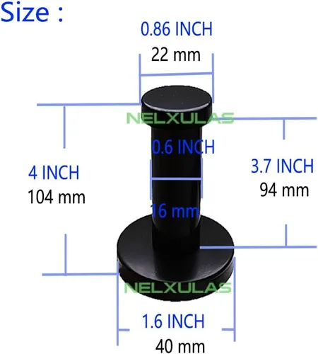 Vista 5 de Ganchos clásicos negros de acero inoxidable resistentes para montaje en pared, ganchos para toallas de baño, perchero, ganchos para bolsos, paquete