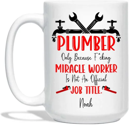 Vista 8 de Taza de café personalizada para fontanero – This Is What An Awesome Plumber Looks Like Taza – Taza de fontanero personalizada – Taza de fontanero