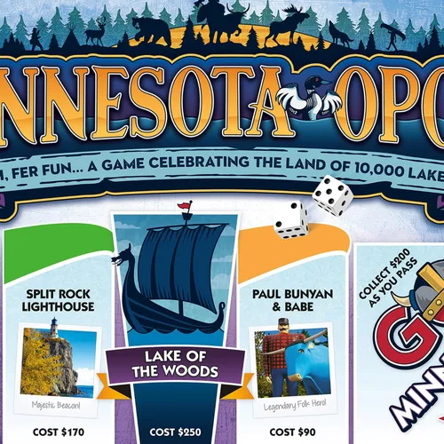 Vista 7 de Late for The Sky Minnesota-Opoly Juego de mesa, juego de estrategia