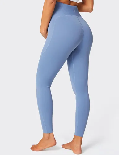 Vista 2 de BONVIGOR Leggings de maternidad sobre el vientre, leggings de embarazo con bolsillos, ropa deportiva para entrenamiento, pantalones de yoga