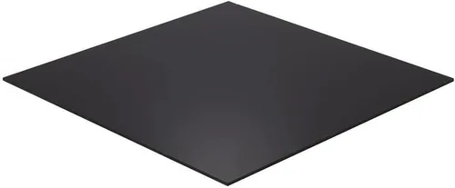 Vista 2 de Rock Hard Plastics - Lámina acrílica de 12 x 12 pulgadas, Negro