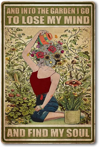 Vista 8 de Decoración divertida de jardín a veces riego mis plantas, letrero de jardín de metal para exterior, regalos para mujeres amantes de las plantas